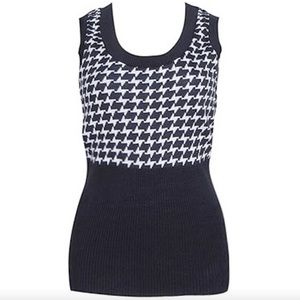Forever 21 Houndstooth black/white Vest Top Size Small